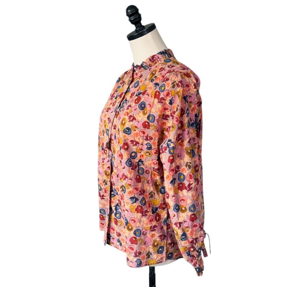 Sundance Laurel Bloom Floral Button Down Blouse | Xs View 4